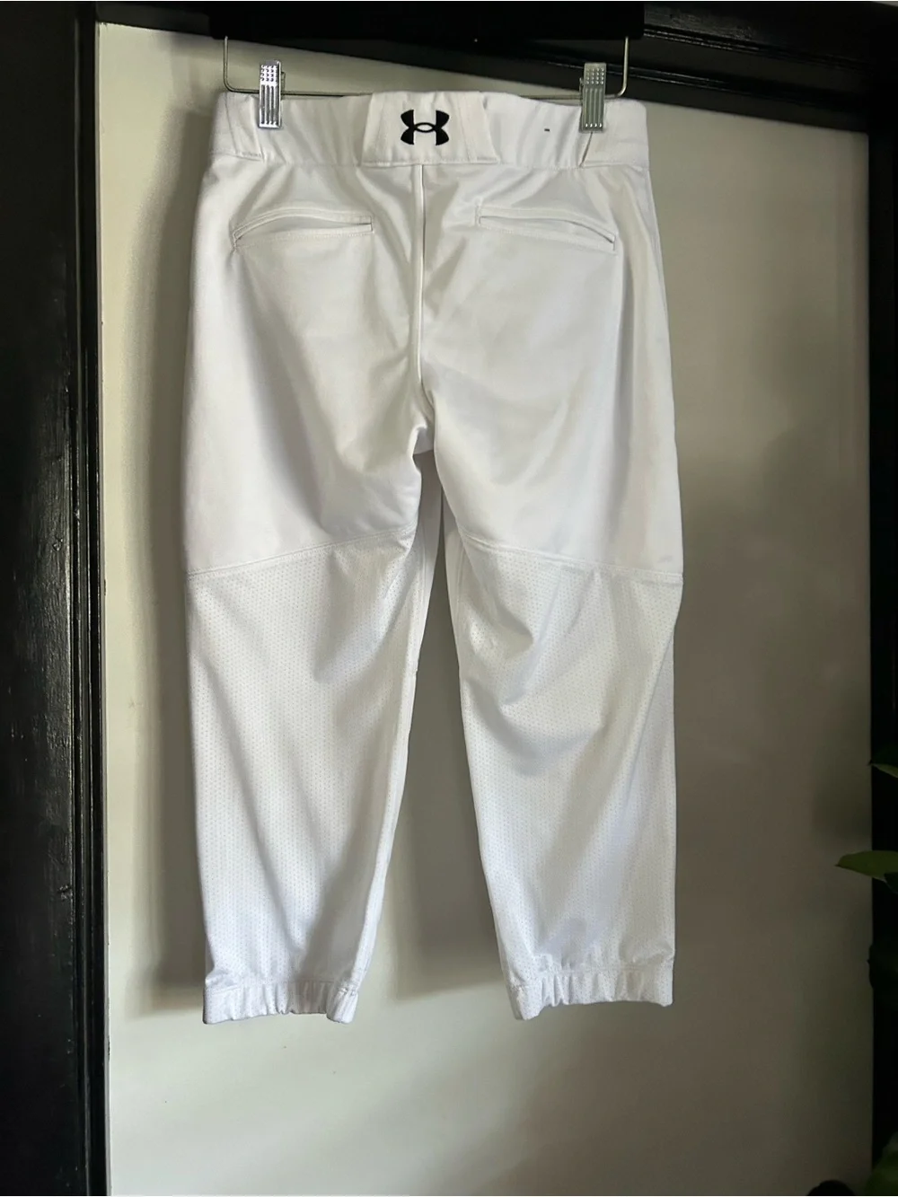 Under Armour Youth White Performance Baseball Pants - Picture 2 of 3